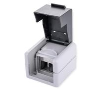 VALUE Boîtier mural extérieur pour 2x modules Keystone IP44 Boîtier réseau en saillie résistant aux intempéries gris Boîtier de raccordement LAN Boîtier Keystone ABS