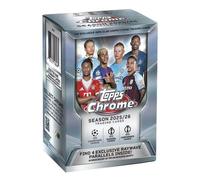 Topps Cartes Chrome UEFA Club Competitions 2025-26 - Value Box (7 paquets, 4 cartes/paquet)