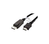 VALUE - Câble adaptateur - DisplayPort mâle pour HDMI mâle - 1 m - blindé - noir