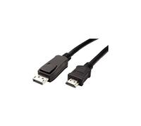 VALUE - Câble adaptateur - DisplayPort mâle pour HDMI mâle - 3 m - blindé - noir