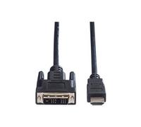 VALUE - Câble adaptateur - HDMI mâle pour DVI-D mâle - 10 m - blindé - noir