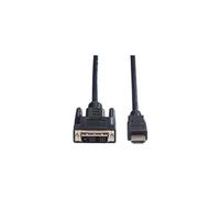 VALUE Câble DVI (18+1) ST - HDMI ST, noir, 10 m