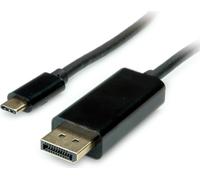 VALUE Câble adaptateur USB type C - DisplayPort, v1.2, ST/ST, 1 m