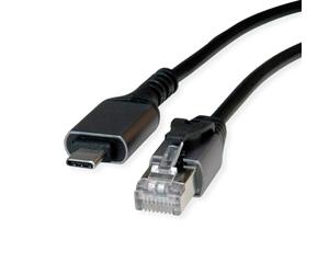Value Câble convertisseur USB 3.2 Gen 2 Type C vers Gigabit Ethernet, noir, 1,5 m