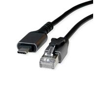 Value Câble convertisseur USB 3.2 Gen 2 Type C vers Gigabit Ethernet, noir, 2 m