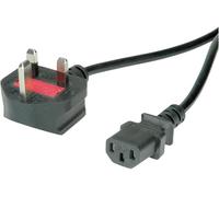 VALUE Câble dalimentation C13 - UK, 10A, noir, 3 m