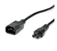 Value Câble d'alimentation IEC320/C14 mâle – C5 femelle, Noir, 1,8 m