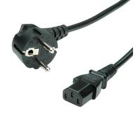 Value Câble secteur IEC C13 droit femelle noir 1,8 m