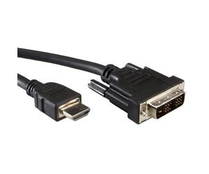 VALUE Câble de raccordement pour écran DVI (18+1) M /HDMI M 3,0m