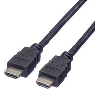 Value Câble HDMI 11.99.5527 Fiche mâle HDMI-A 2,00 m Noir Blindé