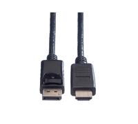 VALUE Câble DisplayPort 1.1 M/M 2m, Résolution max 1920x1200, Connecteurs plaqués Or, Noir, Compatible HDTV (1920x1080 @60Hz)