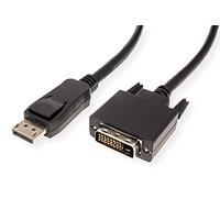 Value Câble DisplayPort DP St - DVI-D St, Noir, 2 m