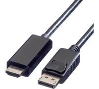 VALUE - Câble adaptateur - DisplayPort mâle pour HDMI mâle - 3 m - blindé - noir
