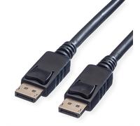 VALUE Câble DisplayPort M/M, 3m, LSOH, Résolution jusqu'à 4096x2560 @60Hz, Connecteurs mâle/mâle, Noir, Référence 11.99.5763