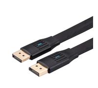 Value Câble DisplayPort plat, v1.4, DP ST - ST, noir, 1 m