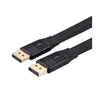 Value Câble DisplayPort plat, v1.4, DP ST - ST, noir, 5 m