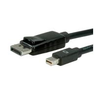 VALUE Câble DisplayPort vers Mini DisplayPort Mâle/Mâle 5m Noir - DP v1.1 - Réf. 11.99.5637