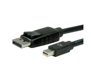 VALUE Câble DisplayPort vers Mini DisplayPort Mâle/Mâle 5m Noir - DP v1.1 - Réf. 11.99.5637
