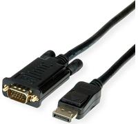 VALUE Câble DisplayPort-VGA, DP ST - VGA ST, noir, 2 m