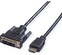 VALUE Câble DVI (18+1) ST - HDMI ST, noir, 10 m