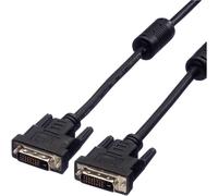 VALUE câble DVI | câble pour écran DVI M - M | câble de raccordement Dual Link | noir 7,5 m