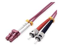 Value Câble fibre optique 50/125µm OM4, LC/ST, violet, 10 m