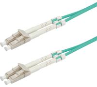 VALUE Câble FO 50/125µm, LC/LC, OM3, turquoise, 0,5 m