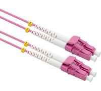 VALUE Câble FO 50/125µm OM4, LC/LC, connecteurs Low-Loss, violet, 10 m
