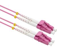 VALUE Câble FO 50/125µm OM4, LC/LC, connecteurs Low-Loss, violet, 15 m