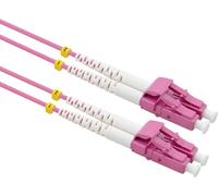 VALUE Câble FO 50/125µm OM4, LC/LC, connecteurs Low-Loss, violet, 2 m
