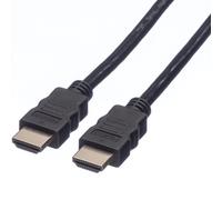 VALUE Câble HDMI 1m, HDMI Type A, UHD 8K 60Hz, ARC, Ethernet, 7680x4320, Mâle-Mâle, Noir, Compatible 3D, Réf: 11.99.5901