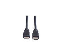 VALUE - Câble HDMI avec Ethernet - HDMI mâle pour HDMI mâle - 1.5 m - blindé - noir - support 4K