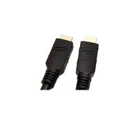 VALUE - Câble HDMI avec Ethernet - HDMI mâle pour HDMI mâle - 20 m - blindé - noir - support 4K