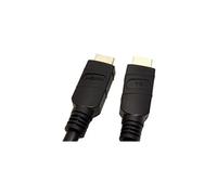 VALUE - Câble HDMI avec Ethernet - HDMI mâle pour HDMI mâle - 25 m - blindé - noir - support 4K