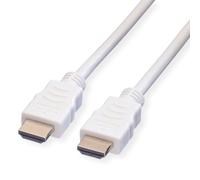 Value Câble HDMI Haute Vitesse avec Ethernet, Blanc, 1 m