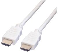 VALUE High Speed - Câble HDMI avec Ethernet - HDMI mâle pour HDMI mâle - 3 m - blindé - blanc