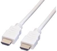 VALUE High Speed - Câble HDMI avec Ethernet - HDMI mâle pour HDMI mâle - 5 m - blindé - blanc