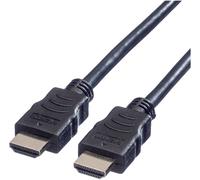 Value Câble HDMI Haute Vitesse avec Ethernet, Noir, 7,5 m