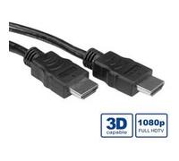 Câble de raccordement Value HDMI Fiche mâle HDMI-A 10.00 m noir 11.99.5546 blindé Câble HDMI