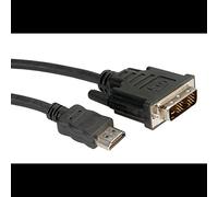 VALUE Câble Micro-HDMI vers DVI-D Mâle/Mâle, 2m, résolution 1920x1080 @60Hz, connectique pour PC, Ultrabook, moniteur et projecteur