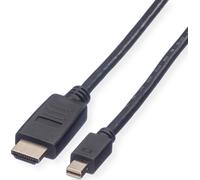 VALUE Câble Mini DisplayPort, Mini DP-HDTV, ST/ST, noir, 3 m