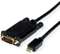 VALUE Câble Mini DisplayPort-VGA, Mini DP ST - VGA ST, noir, 1 m