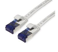 Cordon VALUE Cat.6A (Classe EA) F/UTP confectionné, plat, gris, 5 m