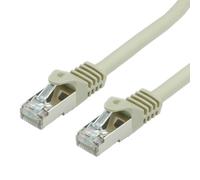 VALUE Câble Patch Cat.7 S/FTP (S-STP) Gris, 0.5m, Connecteurs RJ-45 Mâle/Mâle, Câble Impédance 100 Ohm, 8 Fils