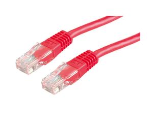 VALUE Câble patch UTP confectionné, Cat.6 rouge 0,5m