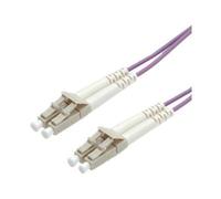 VALUE - Câble réseau - LC multi-mode (M) pour LC multi-mode (M) - 2 m - 2 m - fibre optique - 50 / 125 microns - OM4 - violet