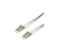 VALUE - Câble réseau - LC multi-mode (M) pour LC multi-mode (M) - 2 m - 2 m - fibre optique - 50 / 125 microns - OM4 - violet