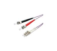 VALUE Câble fibre optique 50/125µm OM4, LC/ST, violet, 3 m