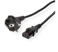 Value Câble secteur IEC C13 droit femelle noir 1,8 m