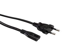 Value Cordon d'alimentation 19.99.2094 - Europlug vers C7, 2 pôles, 250 V, 2,5 A, 5 m, Noir